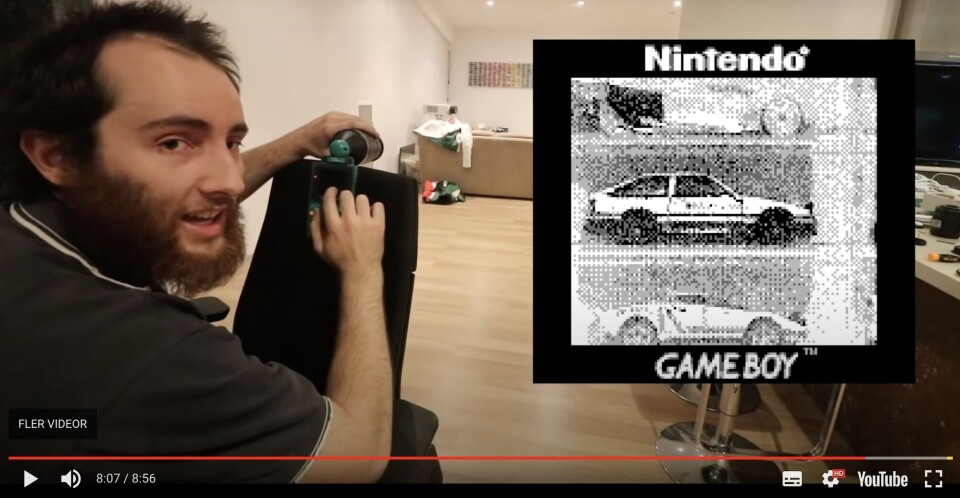 Han fick Game Boy Camera att fungera med ett zoomobjektiv