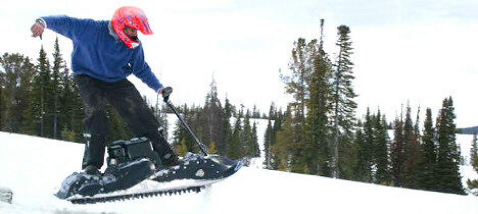 Bensindriven snowboard
