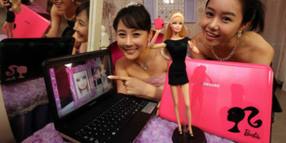Barbie-laptop från Samsung