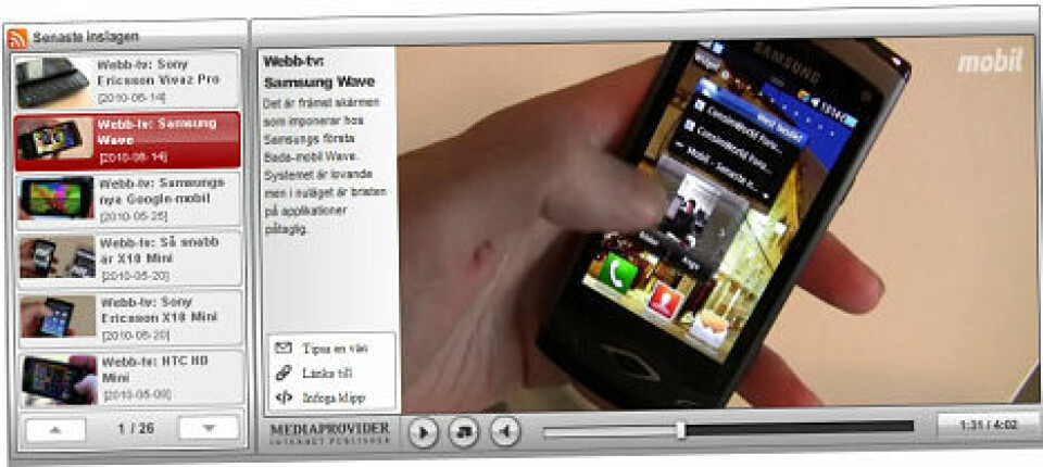 Video: Samsung Wave med superskärm