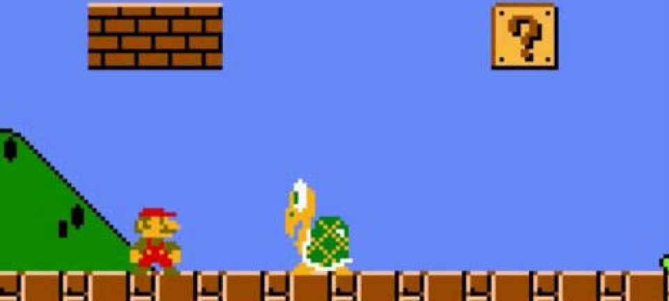 Spela Super Mario med ögonen