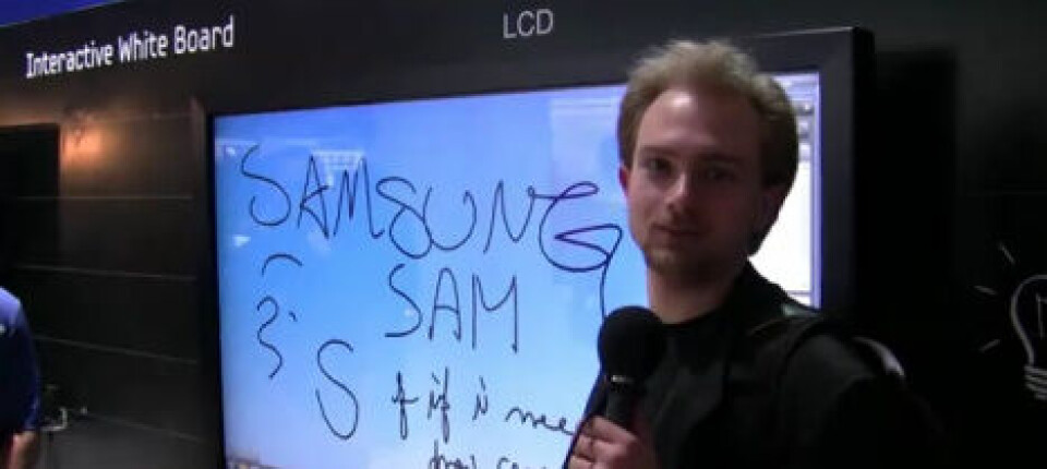 Webb-tv: Rita på Samsungs tv