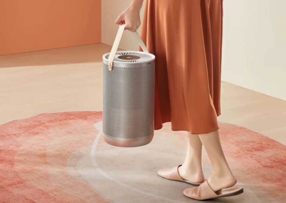 Smartmi Air Purifier P2 har ett inbyggd batteri för att du ska kunna ta med dig luftrenaren. Batteriet klarar ungefär 1,5 timmar på full effekt. Smartmi Air Purifier P2